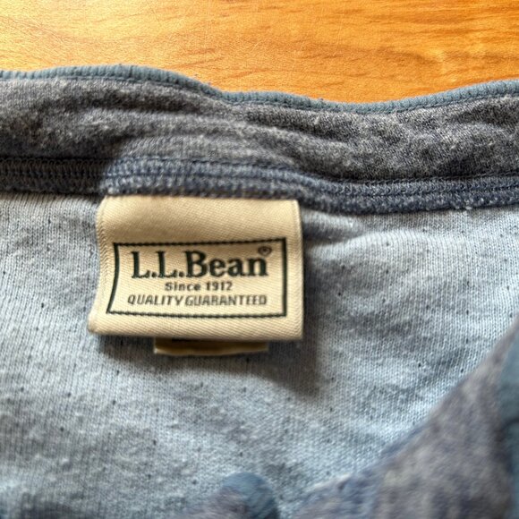 LL Bean Two-Layer River Driver's henley shirt - Picture 3 of 4
